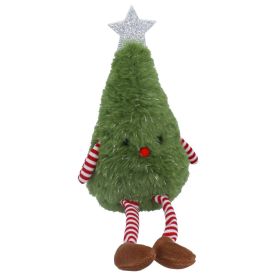 Fabric Xmas Tree Man Shelf Sitter 30cm